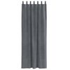vidaXL Rideaux occultants 2 pcs Gris clair 140 x 245 cm Velours