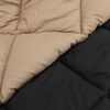 vidaXL Duvet d'hiver Noir et Taupe 220 x 240 cm Microfibre
