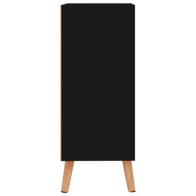 vidaXL Buffet noir 60x30x72 cm bois d'ingénierie