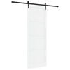 vidaXL Porte coulissante ORKDAL Blanc et noir 83 x 232 cm