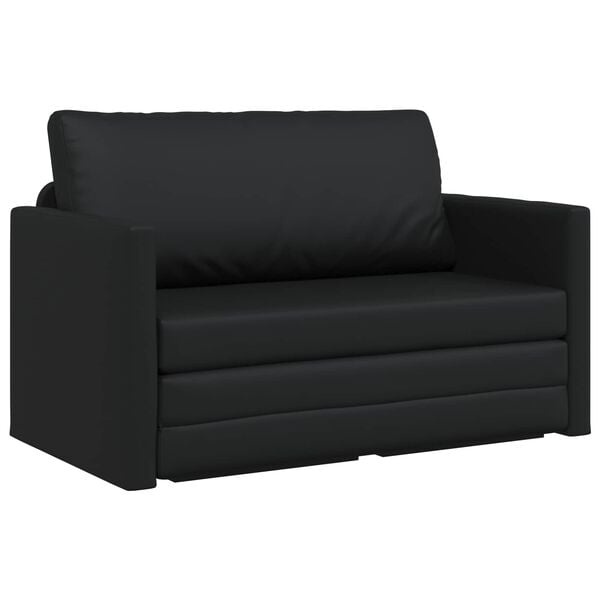 vidaXL Canap&eacute;-Lit 110cm Noir Simili cuir