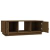vidaXL Table basse Marron miel 100x50x35 cm Bois massif de pin
