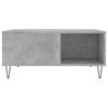 vidaXL Table basse gris b&eacute;ton 80x80x36,5 cm bois d'ing&eacute;nierie