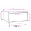 vidaXL Table basse Blanc 55x56x32 cm Bois massif de pin