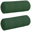 vidaXL Coussins d'accent 2 pcs Vert foncé Ø 25 x 70 cm