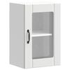vidaXL Armoire murale de cuisine avec porte en verre Lucca blanc