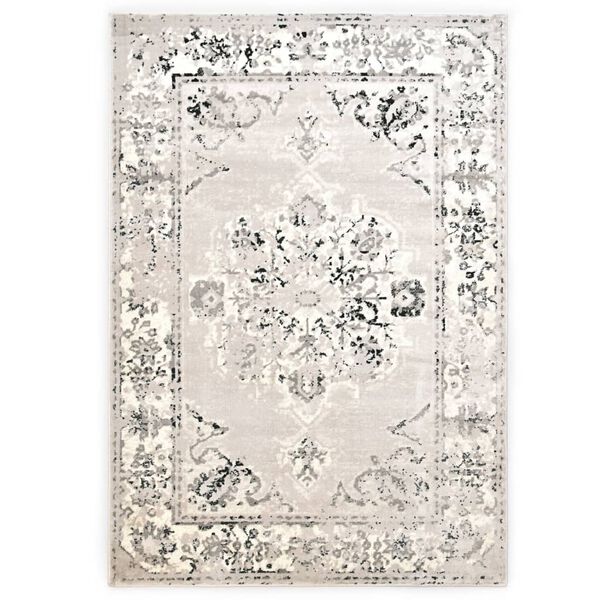 vidaXL Tapis Gris et noir 160x230 cm PP