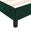 vidaXL Cadre de lit sans matelas vert fonc&eacute; 100x200 cm velours