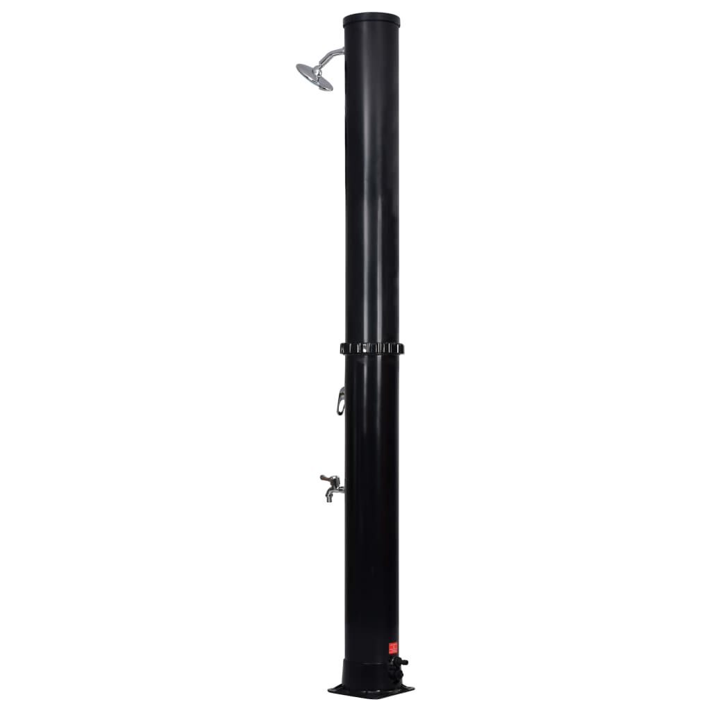 vidaXL Douche Solaire d'Extérieur avec Pomme de Douche et Robinet Piscine Jardin Camping Plage Résistance aux UV en Plein Air 40 L 