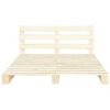 vidaXL Cadre de lit de palette sans matelas 160x200 cm bois massif pin