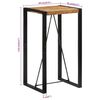 vidaXL Table de bar 60x55x110 cm bois de manguier massif brut