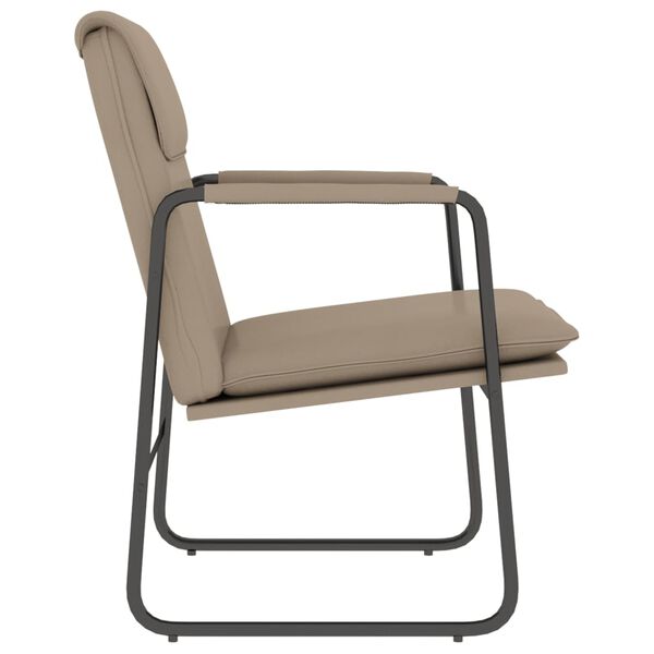 vidaXL Chaise longue Cappuccino 55x64x80 cm Similicuir