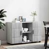 vidaXL Buffet Gris Sonoma 88,5 x 30,5 x 55,5 cm Bois d'ing&eacute;nierie