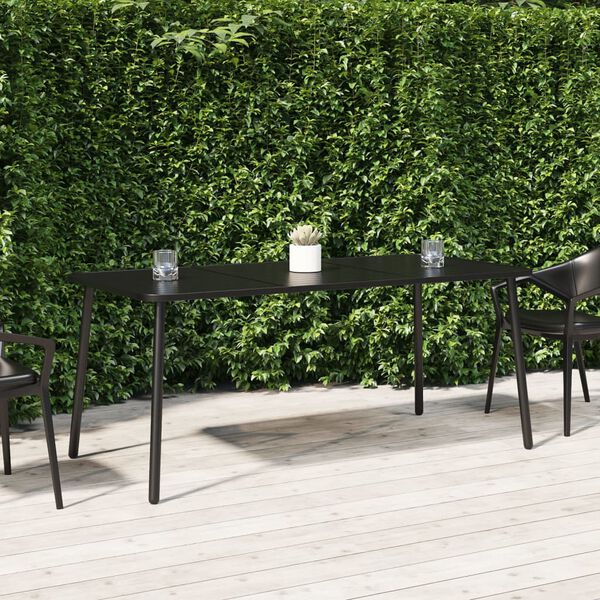 vidaXL Table de jardin anthracite 165x80x71 cm acier