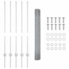vidaXL Clôture et Poteau Argent 1 x 10 m Acier