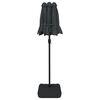 vidaXL Parasol de jardin &agrave; double t&ecirc;te avec LED anthracite 316x145 cm