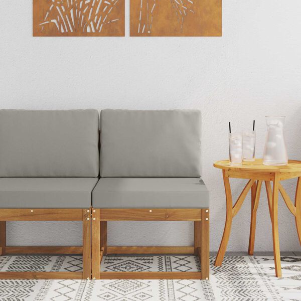 vidaXL Sofa de milieu ext&eacute;rieur Bois d'Acacia Massif