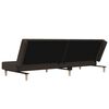 vidaXL Canap&eacute;-lit &agrave; 2 places Marron fonc&eacute; Tissu