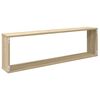 vidaXL &Eacute;tag&egrave;res cube murales 2 pcs ch&ecirc;ne sonoma bois d'ing&eacute;nierie