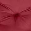 vidaXL Coussin de banc de jardin rouge bordeaux 100x50x7 cm