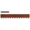 vidaXL Bordure de Pelouse 30 pcs Marron 100 x 0.05 x 20 cm