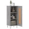 vidaXL Buffet Sonoma gris 34,5x34x90 cm Bois d'ing&eacute;nierie