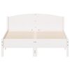 vidaXL Cadre de lit sans matelas blanc 120x190 cm bois de pin massif