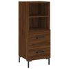 vidaXL Buffet haut Ch&ecirc;ne marron 34,5x34x180 cm Bois d'ing&eacute;nierie