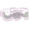 vidaXL Salon de jardin avec coussins 9 pcs noir r&eacute;sine tress&eacute;e acacia
