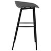 vidaXL Ensemble de bar 7 pcs Noir et gris