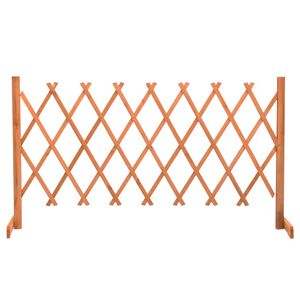 vidaXL Clôture en treillis de jardin Orange 150x80 cm Bois de sapin