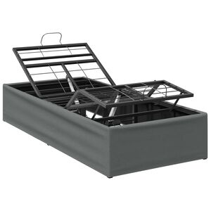 vidaXL Cadre de Lit &Eacute;lectrique R&eacute;glable Gris fonc&eacute; 200 x 80 x 33,5 cm
