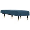 vidaXL Chaise longue bleu velours