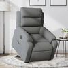 vidaXL Fauteuil inclinable &eacute;lectrique gris fonc&eacute; tissu