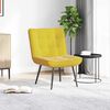 vidaXL Chaise de relaxation jaune 64x74x84 cm velours