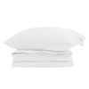 vidaXL Duvet 2-en-1 avec oreiller 2 pcs Blanc Plume de canard
