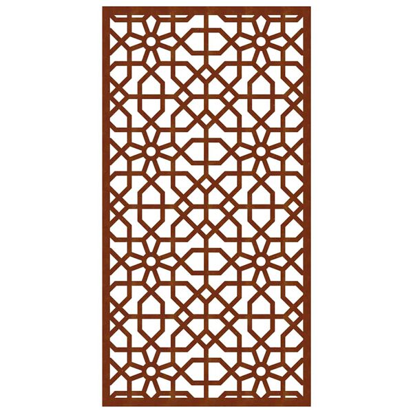 vidaXL D&eacute;coration murale jardin 105x55cm acier corten design mauresque