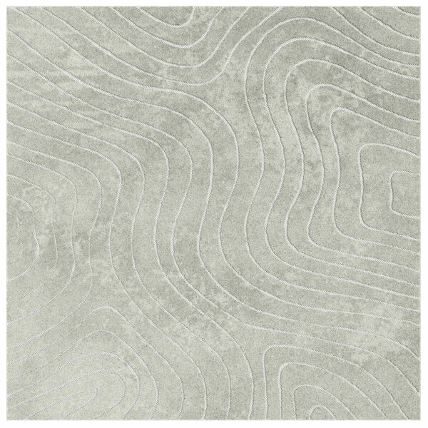 vidaXL Tapis de surface Carr&eacute; PALMERAS Vert 200 x 200 cm Polyester
