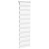 vidaXL Store z&egrave;bre blanc 40x150 cm largeur du tissu 35,9 cm polyester