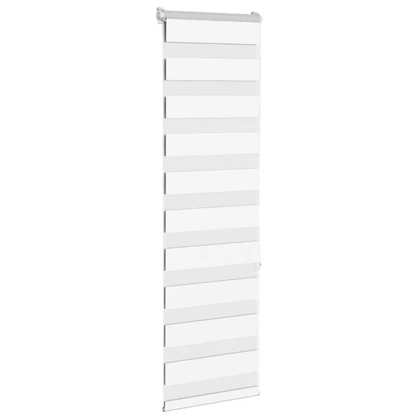 vidaXL Store z&egrave;bre blanc 40x150 cm largeur du tissu 35,9 cm polyester