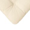 vidaXL Coussins de siège 4 pcs Crème 40 x 40 cm