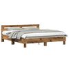 vidaXL Cadre de lit Bois ancien 203 x 185 x 70 cm Bois d'ing&eacute;nierie