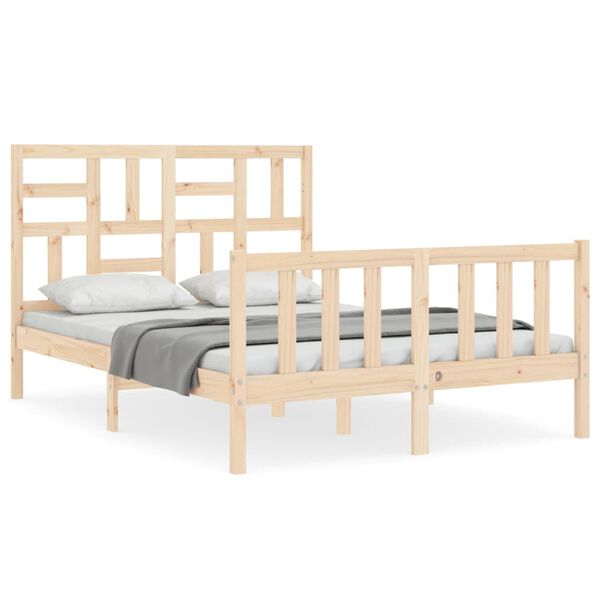 vidaXL Cadre de lit sans matelas 140x200 cm bois massif de pin