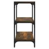 vidaXL Biblioth&egrave;que Ch&ecirc;ne fum&eacute; 40x33x70,5cm Bois d'ing&eacute;nierie et acier