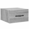 vidaXL Table de chevet murale sonoma gris 35x35x20 cm