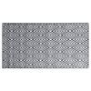 vidaXL Tapis d'extérieur ARAKIL Blanc et noir 80x150 cm PP