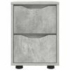 vidaXL Tables de chevet avec tiroir 2 pcs Gris b&eacute;ton 30,5 x 30 x 43 cm
