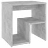 vidaXL Table de chevet gris b&eacute;ton 40x30x40 cm bois d'ing&eacute;nierie