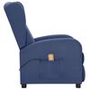 vidaXL Fauteuil de massage Bleu Tissu