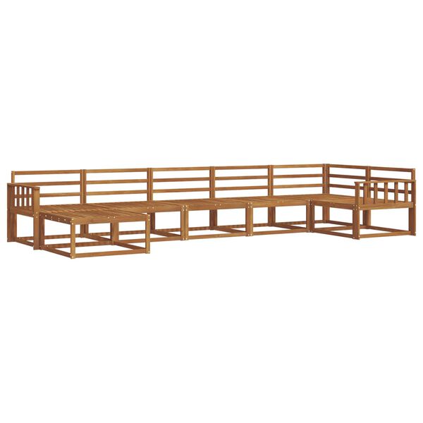 vidaXL Ensemble de canap&eacute;s d'ext&eacute;rieur 7 pcs Naturel